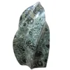 Carved natural kambaba jasper gem flame torch cheap crystal jade carving for home decor