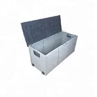 Large Outdoor Garden Storage Box Wheeled Plastic Foldable Container Trunk