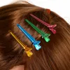 50PCS Colorful Single Prong Hair Clips Mouth Hairdressing Salon Hairpins Hair Accessories Headwear Barrette Sectioning Clamp