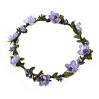 Fashion Boho Style Floral Hairband Wedding Bridal Hair Accessories Flower Headband Tiara Artificial Flower Crown