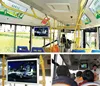 22" inch LED vehicle metro coach bus TFT monitor ads signage display with metal frame
