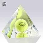 High Quality Customize Pyramid Luxury Crystal Souvenir Gift Glass Paperweight