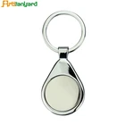 Luxury Plush Flashlight Metal Blank Sublimation Crystal Keychain