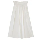 100% cotton elastic waist modern casual lady umbrella skirt