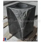 Granite Grave Vase, Carved memorial vases, Funeral Accessories