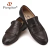 Piergitar 2018 Italian design Genuine leather men loafers Hand-made craft wedding and party shoes