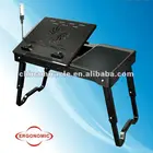 Portable adjustable foldable computer notebook laptop stand on bed, pad holder