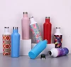 500ml stainless steel water bottle double wall insulation vacuum wine tumbler flamingo pattern water cups