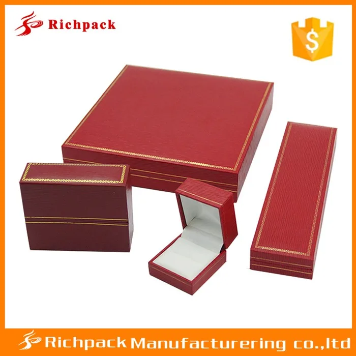 elegant luxurious plastic rings/earring jewellery box