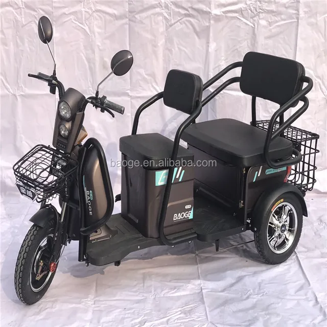 cheap three wheel disabled electric tricycle adults passenger seat 3 wheel tricycle