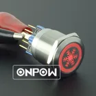 12MM Momentary Ring Led Illuminated Switch Waterproof Push Button Switch