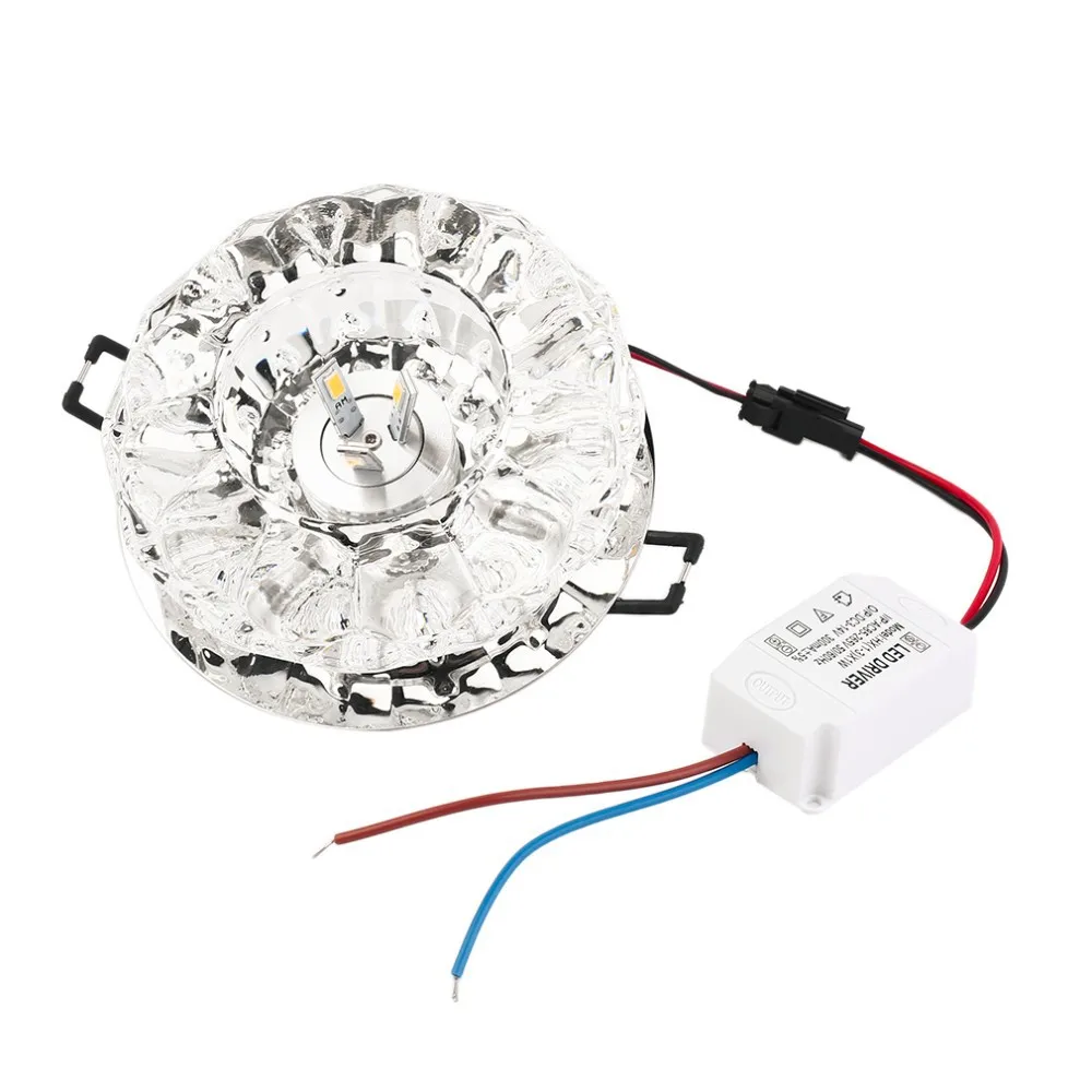 Exquisite 3W LED Modern Crystal Ceiling Light Fixture Lamp Lighting
