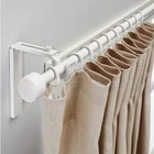 KIEI curtain accessories decoration poles manufacturers 25mm metal curtain rod components set