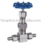 Screwed Bonnet Needle Valve, handwheel needle valve, welding needle valve