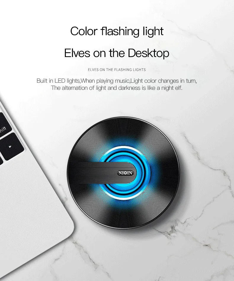 Ultimate version bluetooth speaker bass stereo mini outdoor colorful Mini portable with LED lights hot sell shenzhen - ANKUX.COM