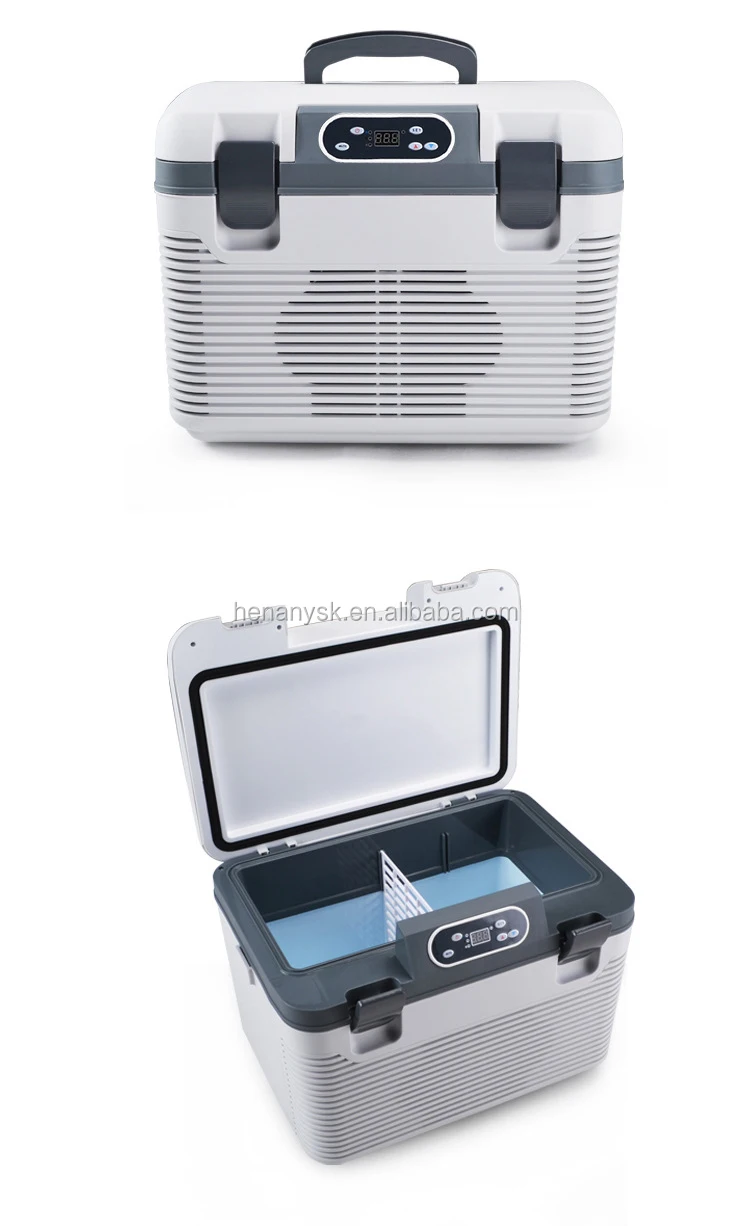 19L Semiconductor Car Refrigerator Double Freezing Mini Fridge Dual Use Of Car Household