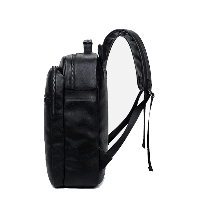 Top selling business laptop travel backpack mens pu leather backpack