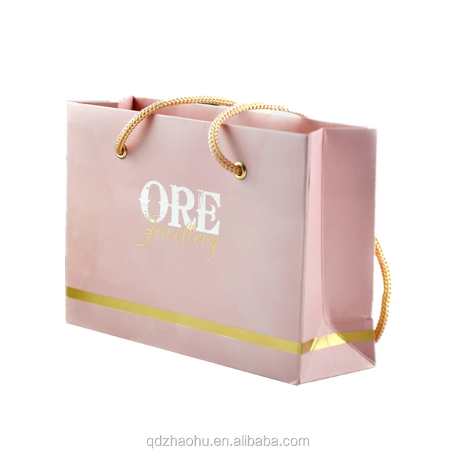 luxury recycle custom printed sign gift paper shopping bag
