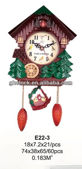 Bosheng: Hot Sale Decorative Retro Cuckoo Bird Music Wall Clock (E22)