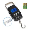 Digital Luggage Fish Scale Hanging Portable Digital Weight Electronic Travel Scale 110lb/50kg with a Tape Measure for Tackle Bag