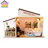 Guangzhou toy 3d wooden dream amazing doll house with LED