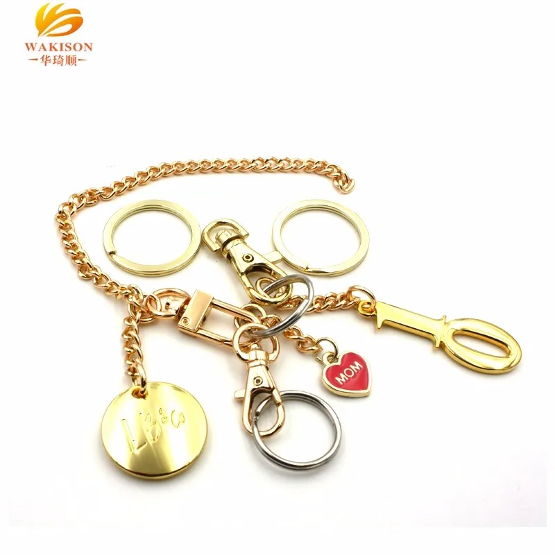 bank gifts metal logo key chain accessories custom logo key ring
