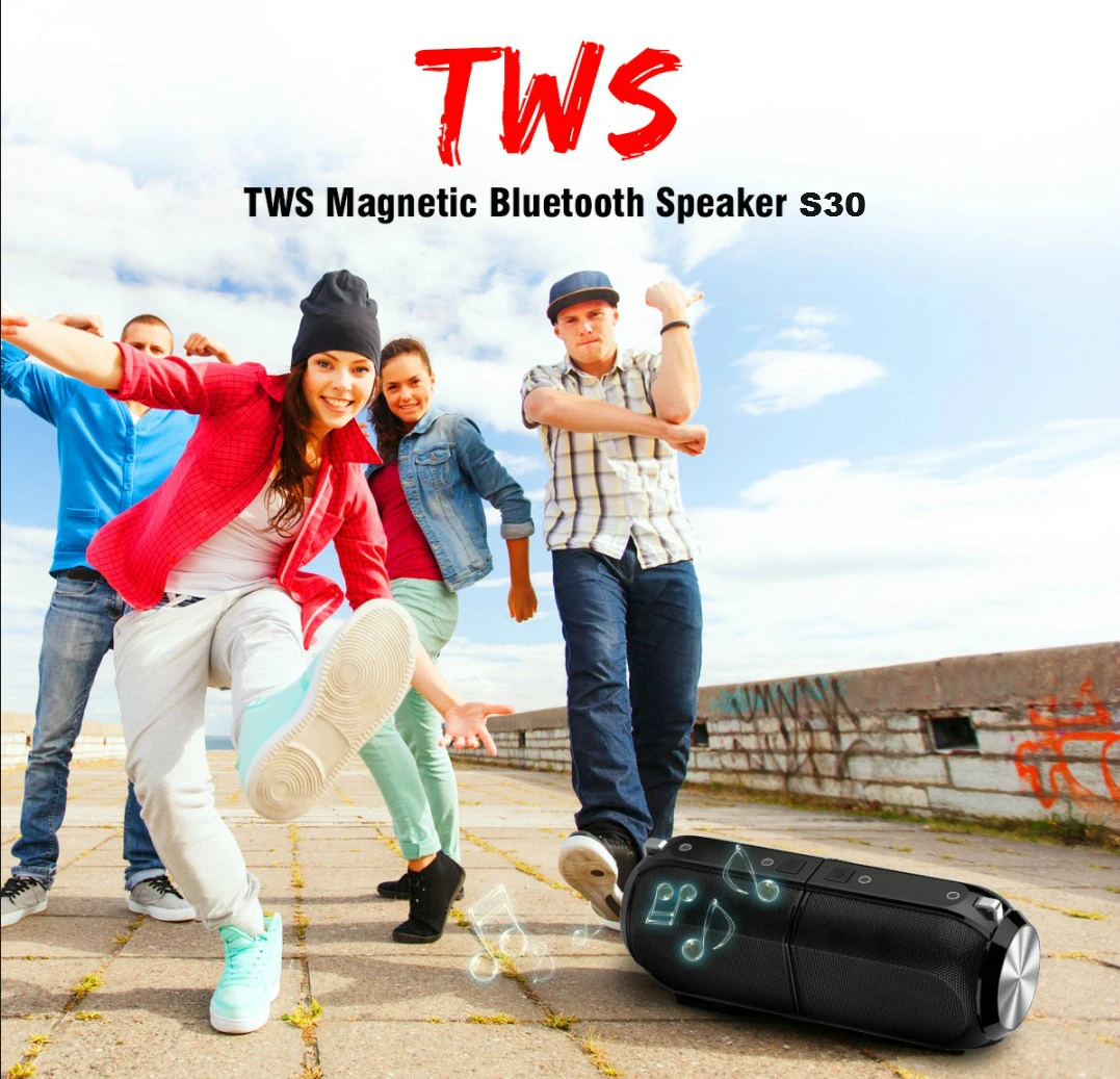 2019 Latest magnetic portable 20W tws waterproof sports bluetooth speaker wireless 4.2 for music with deep bass - ANKUX.COM