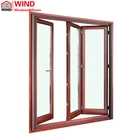 Artificial windows wooden glass sliding door