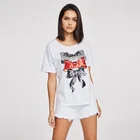 custom white women's t shirt printing 100% cotton