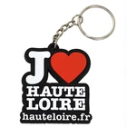 Custom Heart Shaped Soft PVC Injection Engraved Logo Character Mother Day's PVC Keychain