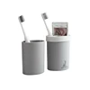 Portable toothpaste toothbrush case travel plastic toothbrush holder with compartments