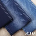 Factory manufacturer good stretch 9.4oz Cotton polyester lycra satin denim fabric for making women jeans
