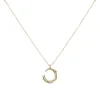 Fantasy oem irregular moon jewelry, 18k gold chain necklace horn crescent moon necklace for gift