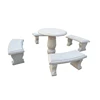 granite park garden landscaping stone outdoor table benches MBZ-34