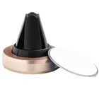 Custom car air vent mount magnetic round silicone phone holder for mobile phone and car