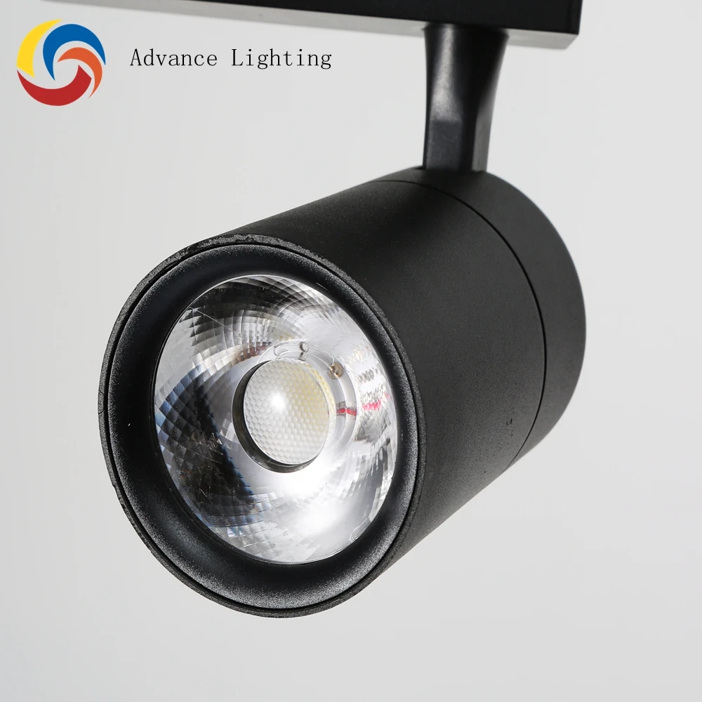 aluminum high lumen showroom display track lighting led 30w cob
