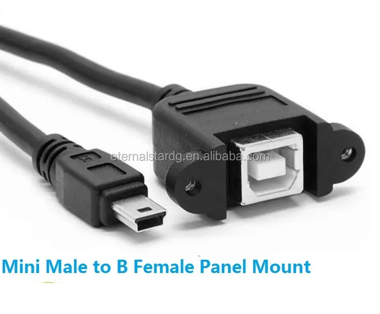Mini B male to B Female Panle Mount.jpg