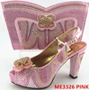 Fashion african female shoes and bag set for wedding party