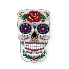 Day of the Dead Sugar Skull Shape Coffee Mug for Halloween Tabletop Decoration