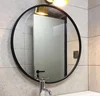 SWT Factory Wholesale 2019 New Arrival Matt Black Round Hotel Bathroom Framed Mirror