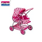 FEI LI stroller luxurious metal doll pram stroller with basket dolls prams and pushchairs
