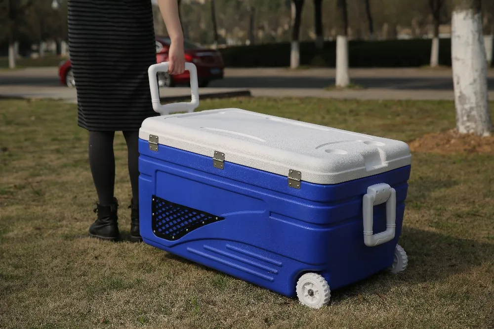 large-plastic-insulated-ice-chest-with-wheels-for-food-storage-130l