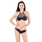 Black Mesh Transparent Young Hot Sexy Girls Photos Bathing Suits Swimsuit, Thong Bikini Swimsuit