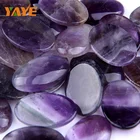 Cabochon Stone Factory Supply Natural Tumbled Amethyst Cabochon Chakra Healing Stone For Bulk Wholesale