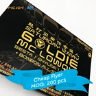 DL Cool bar event card leaflets gold hot foil stamps print store shanghai printer service