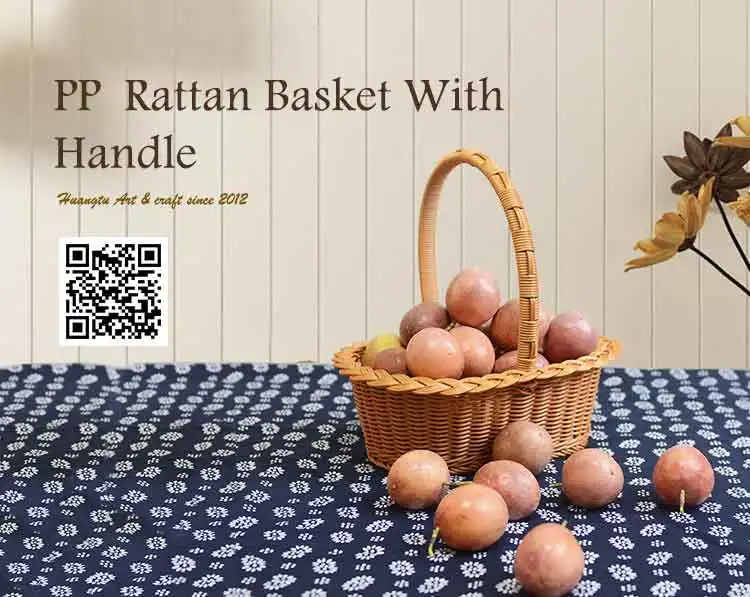 wholesale rattan oval woven basket for gifts picnic empty fruit