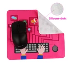 transparent silicon dots microfiber cleaning cloth