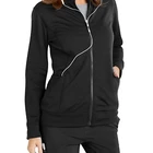 Good price comfortable polyester/cotton Women's hospital workwear medical scrub jackets