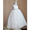 Going wedding Special design lovely angle flower dress with rhinestone sash,pageant dress,party wear dress