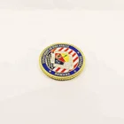 China factory custom zinc alloy die casting plate enamel epoxy resin wholesale crafts 3D laser logo OEM metal coin